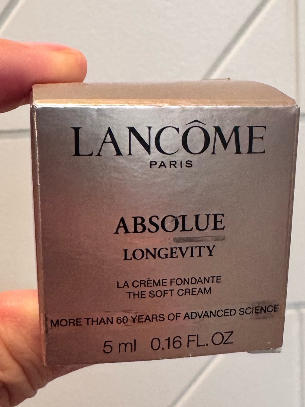 Lancôme Absolue Longevity The Soft Cream 5 mL Deluxe Sample. New in box